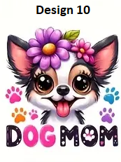 16oz liberty glass cup with uvdft wrap Dog Mom Multiple Designs
