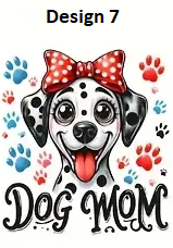 16oz liberty glass cup with uvdft wrap Dog Mom Multiple Designs