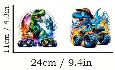 16oz liberty glass cup with uvdft wrap Dinosaurs 4